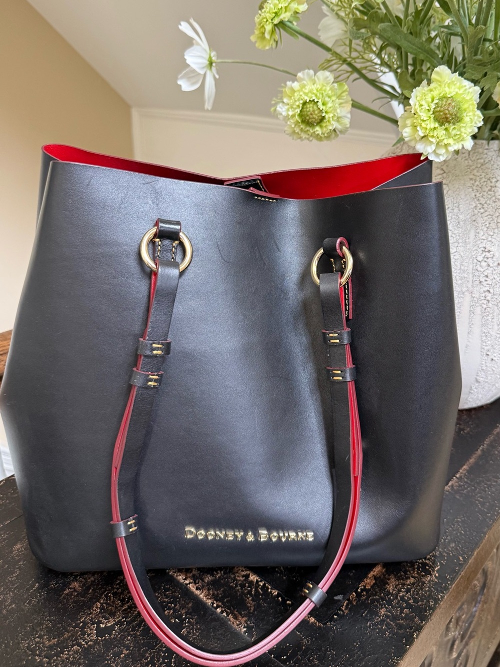 Dooney & Bourke Briana Black Leather Tote NWT